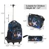 20-Inch 3PCS Kids Rolling Luggage Set;  Trolley Backpack with Lunch Bag and Pencil Case for kids