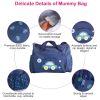 4Pcs Diaper Bag Tote Set Baby Napping Changing Bag Shoulder Mummy Bag with Diaper Changing Pad