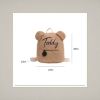 Personalised Bear Backpacks Custom Name Portable Children Travel Shopping Rucksacks Women's Cute Bear Shaped Shoulder Backpack