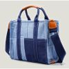 New 2022 Denim Blue Canvas Crossbody Bag For Women Fashion Shoulder Bags Tote Hobo Vintage Handbags Females Bags Color Matching