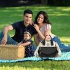 Baby Nappy Diaper Bag with 6 Pockets Burp Cloth Adjustable Shoulder Strap Detachable Small Bag Multifunctional Diaper Changing Bag with 2 Insulated Po