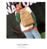 Corduroy Backpack Fashion Women Bookbags Pure Color Shoulder Bag Teenger Girl Travel Bag Mochila Striped Rucksack