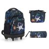 20-Inch 3PCS Kids Rolling Luggage Set;  Trolley Backpack with Lunch Bag and Pencil Case for kids