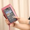 Women Bags Touch Screen Mobile Phone Bag Leather Wallets Handbag Mini Strap Crossbody Shoulder Bag Small Purse Bag Bolsas