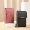 Women Bags Touch Screen Mobile Phone Bag Leather Wallets Handbag Mini Strap Crossbody Shoulder Bag Small Purse Bag Bolsas