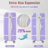 Hardshell Luggage Sets 4 Pieces 20"+24"+28" Luggages and Cosmetic Case Spinner Suitcase with TSA Lock Lightweight