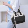 Baby Nappy Diaper Bag with 6 Pockets Burp Cloth Adjustable Shoulder Strap Detachable Small Bag Multifunctional Diaper Changing Bag with 2 Insulated Po