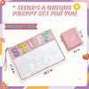 Chenille Letter Clear Bag Purse Multi-purpose Transparent Waterproof Stuff Makeup Tote Bag;  2 Pack Stuff Pouch Varsity Letter Cosmetic Bag;  Toiletry