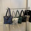 Winter Lightweight Tote Bag Fashion Filled Cotton One Shoulder Women's Bag Puffer Shoulder Bag Pillow Shopper Bag