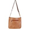 Women Fashion Leather Crossbody Bag Shoulder Bag Casual Handbag with Flexible Wearing Styles Adjustable Guitar Strap