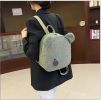 Personalised Bear Backpacks Custom Name Portable Children Travel Shopping Rucksacks Women's Cute Bear Shaped Shoulder Backpack