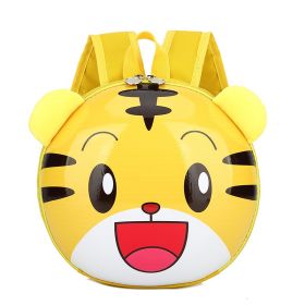 Children's Backpack Kindergarten Boys And Girls Baby Hard Shell Cute Cartoon Animals (Color: Yellow)