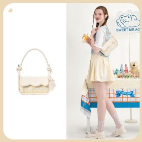 Women's Underarm Shoulder Bag (Option: Toffee White)