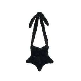 Fashion Cross Shoulder Star Bag (Color: Black)
