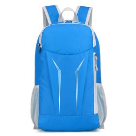 Backpack Folding Travel Bag Anti-splash Riding Bag (Color: Blue)