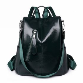 Anti-theft Backpack Women's Korean-style Easy-to-match Large Capacity (Color: Green)
