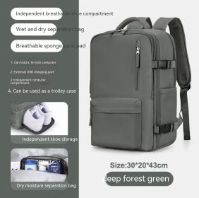 Large Capacity Multifunctional Travel Waterproof Mummy Backpack (Option: 2211 Forest Green)