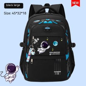Spine Protection Backpack For Boys And Girls (Option: Large Black-Bare Bag)