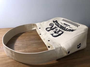 Newsboy Motorcycle Solid Canvas Bag (Option: With side pockets)