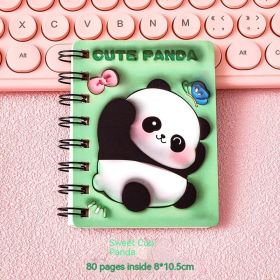 Fashion Stereograph Mini Pocket Notepad (Option: Sweet Panda)