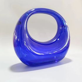 Acrylic Bag Fashion European And American Style Handbag (Option: Transparent Blue)