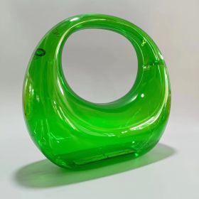 Acrylic Bag Fashion European And American Style Handbag (Option: Transparent Green)